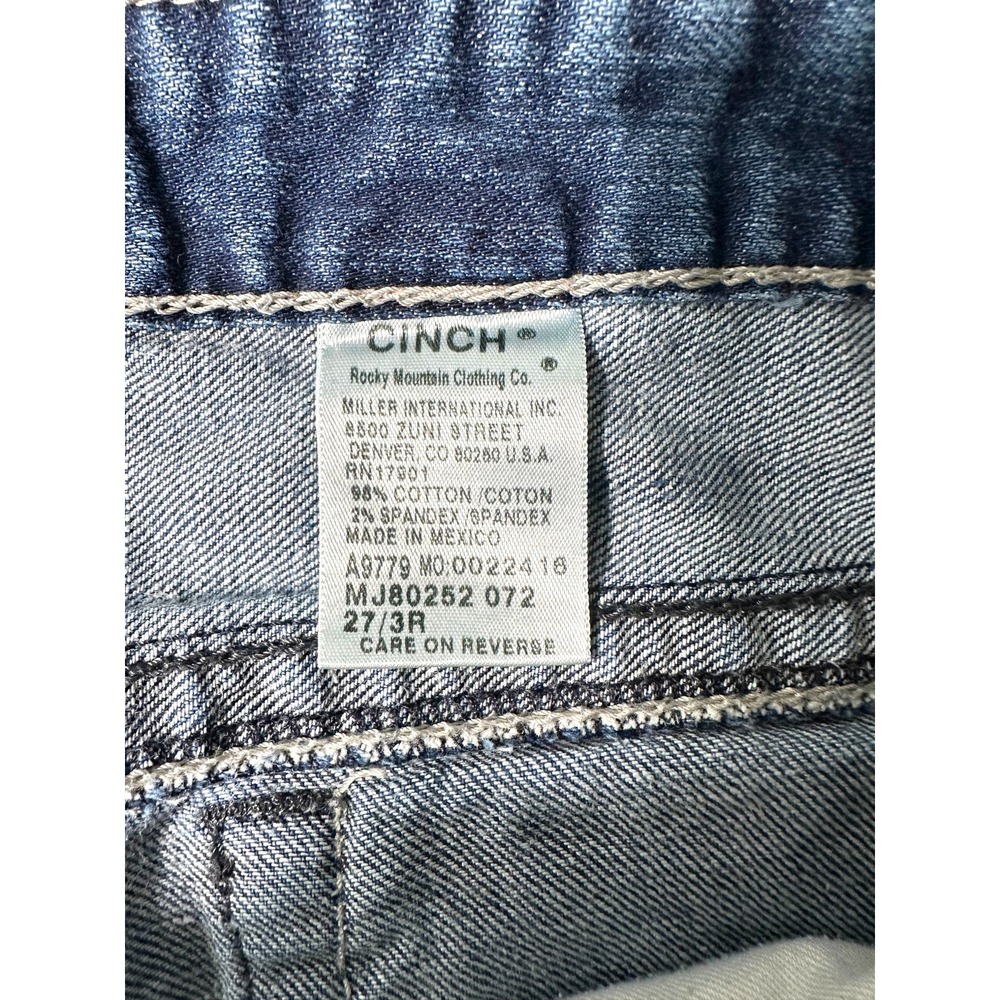 Cinch Ada Womens Bootcut Jeans Medium Wash Western Denim 27/3R - Picture 7 of 9